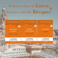 Produktbild: Federico Garc&iacute;a Lorca & Gustavo Adolfo B&eacute;cquer (B&uuml;cher + 3 MP3 Audio-CDs) - Lesemethode von Ilya Frank