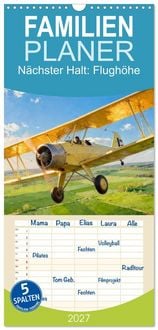 Produktbild: Familienplaner 2027 - N&auml;chster Halt: Flugh&ouml;he mit 5 Spalten (Wandkalender, 21 x 45 cm) CALVENDO