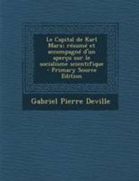 Produktbild: Le Capital de Karl Marx