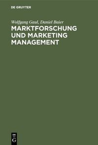 Produktbild: Marktforschung und Marketing Management
