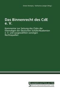 Produktbild: Kempny, S: Binnenrecht des CdE e. V.