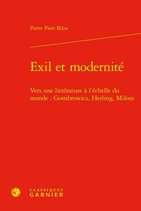 Produktbild: Exil et Modernite: Vers une Litterature a l Echelle du Monde: