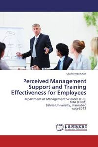 Produktbild: Wali Khan, U: Perceived Management Support and Training Effe