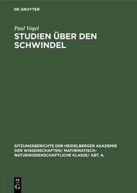 Produktbild: Studien &uuml;ber den Schwindel