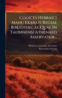 Produktbild: Codices Hebraici Manu Exarati Regiae Bibliothecae Quae In Taurinensi Athenaeo Asservatur...
