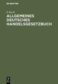 Produktbild: Allgemeines deutsches Handelsgesetzbuch