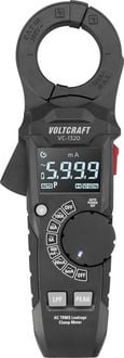 Produktbild: VOLTCRAFT VC-1320 Leckstromzange 1&micro;A digital Anzeige (Counts): 6000