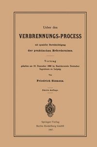 Produktbild: Ueber den Verbrennungs-Process mit spezieller Ber&uuml;cksichtigung der praktischen Erfordernisse