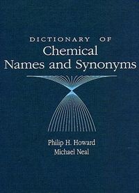 Produktbild: Dictionary of Chemical Names and Synonyms