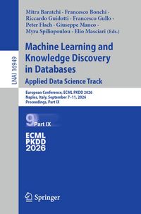 Produktbild: Machine Learning and Knowledge Discovery in Databases. Applied Data Science Track