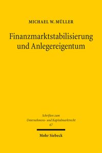 Produktbild: Finanzmarktstabilisierung und Anlegereigentum