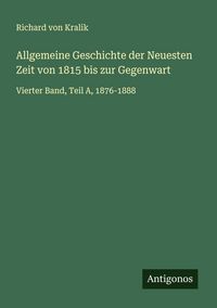Produktbild: Allgemeine Geschichte der Neuesten Zeit von 1815 bis zur Gegenwart