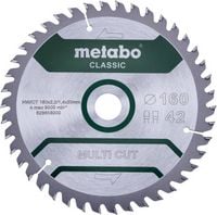 Produktbild: Metabo MULTI CUT CLASSIC 628658000 Kreiss&auml;geblatt 160 x 20 x 1.4mm Z&auml;hneanzahl: 42 1St.