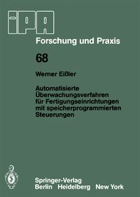 Produktbild: Automatisierte &Uuml;berwachungsverfahren f&uuml;r Fertigungseinrichtungen mit speicherprogrammierten Steuerungen