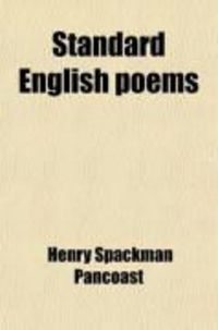 Produktbild: Standard English Poems; Spenser to Tennyson