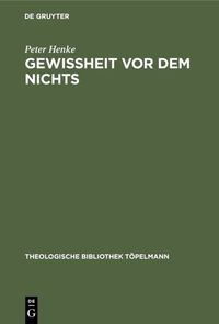 Produktbild: Gewissheit vor dem Nichts