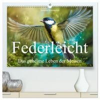 Produktbild: Federleicht - Das geheime Leben der Meisen (hochwertiger Premium Wandkalender 2027 DIN A2 quer), Kunstdruck in Hochglanz