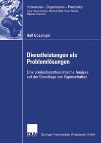 Produktbild: Dienstleistungen als Probleml&ouml;sungen