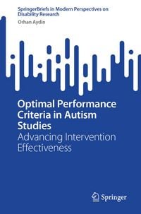 Produktbild: Optimal Performance Criteria in Autism Studies