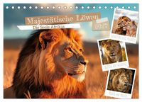 Produktbild: Majest&auml;tische L&ouml;wen - Die Seele Afrikas (Tischkalender 2027 DIN A5 quer), CALVENDO Monatskalender