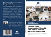 Produktbild: Entwurf einer Benutzeroberfl&auml;che f&uuml;r eine mobile App zur Aufgabenverwaltung