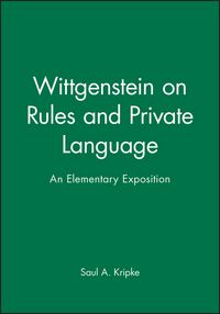 Produktbild: Wittgenstein on Rules and Private Language