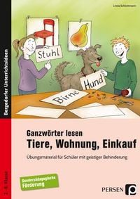 Produktbild: Ganzw&ouml;rter lesen: Tiere, Wohnung, Einkauf