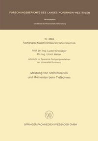 Produktbild: Messung von Schnittkr&auml;ften und Momenten beim Tiefbohren