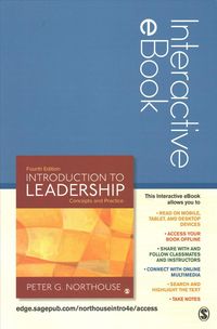 Produktbild: G Northouse, D: Introduction to Leadership Interactive eBook