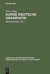 Produktbild: Kurze deutsche Grammatik