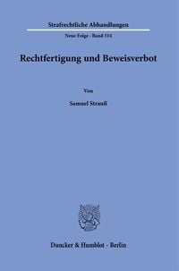 Produktbild: Rechtfertigung und Beweisverbot.