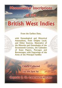 Produktbild: Monumental Inscriptions of the British West Indies