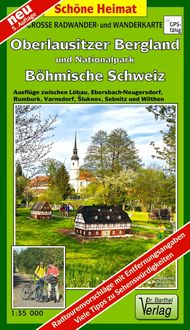 Produktbild: Oberlausitzer Bergland und Nationalpark B&ouml;hmische Schweiz 1 : 35 000. Radwander-und Wanderkarte