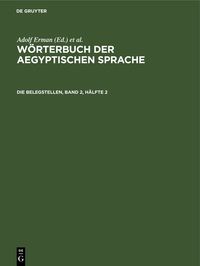 Produktbild: Die Belegstellen, Band 2, H&auml;lfte 2