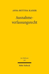 Produktbild: Ausnahmeverfassungsrecht