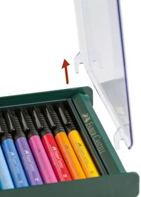 Faber-Castell Tuschestift PITT Artist Pen Brush 12er Set Basis Farben