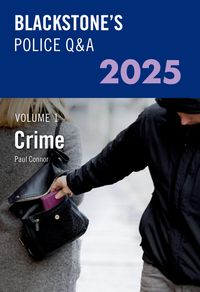 Produktbild: Blackstone's Police Q&A Volume 1: Crime 2025