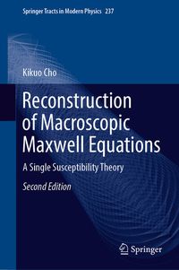 Produktbild: Reconstruction of Macroscopic Maxwell Equations