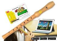 Produktbild: Flute Master (App) mit Blockfl&ouml;te aus Bergahorn (bar. GW)