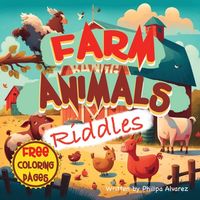 Produktbild: Farm Animals Riddles and Coloring Pages for Kids
