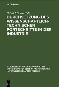 Produktbild: Durchsetzung des wissenschaftlich-technischen Fortschritts in der Industrie