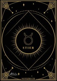 Produktbild: Edles Notizbuch Sternzeichen Stier | Designed by Alfred Herler