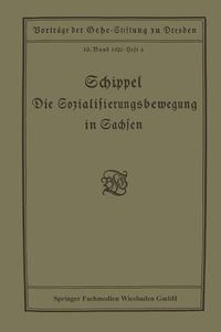 Produktbild: Die Sozialisierungsbewegung in Sachsen