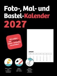 Produktbild DIY Kalender schwarz-weiß 2027