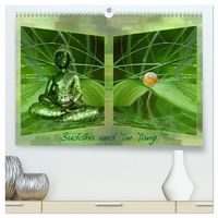 Produktbild: Buddha und Yin Yang (hochwertiger Premium Wandkalender 2026 DIN A2 quer), Kunstdruck in Hochglanz