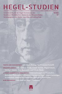 Produktbild: Hegel-Studien Band 37