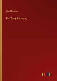 Produktbild: Der Zeugnisszwang