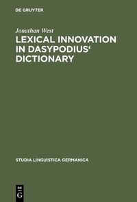 Produktbild: Lexical Innovation in Dasypodius' Dictionary