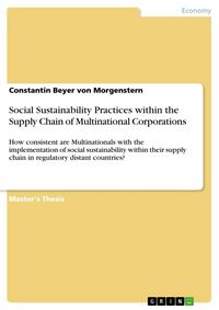 Produktbild: Social Sustainability Practices within the Supply Chain of Multinational Corporations