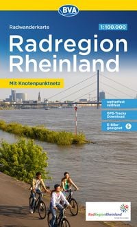 Produktbild: BVA Radwanderkarte RadRegion Rheinland die sch&ouml;nsten Radtouren mit Knotenpunkten 1:100.000